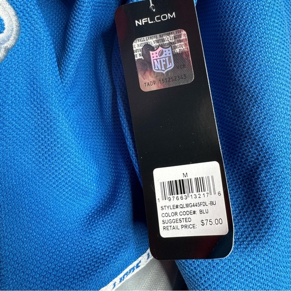 NWT Detroit Lions Mens Blue Pullover Size Medium - Picture 4 of 4